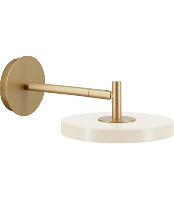 UMAGE Asteria Wall Short messing/Pearl White væglampe