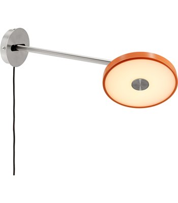 UMAGE Asteria Wall Long stål/Nuance Orange væglampe