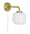 Dyberg Larsen Arp opal/messing væglampe