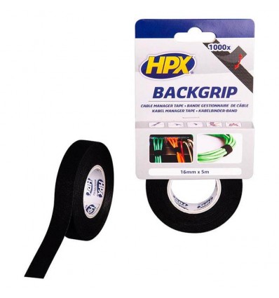HPX BACK GRIP SORT VELCROTAPE, 16MM X 5 M