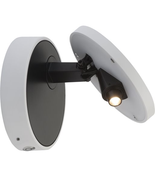 ANTIDARK Dot W120 hvid/sort væglampe