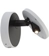ANTIDARK Dot W120 hvid/sort væglampe