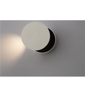 ANTIDARK Dot W120 hvid/sort væglampe