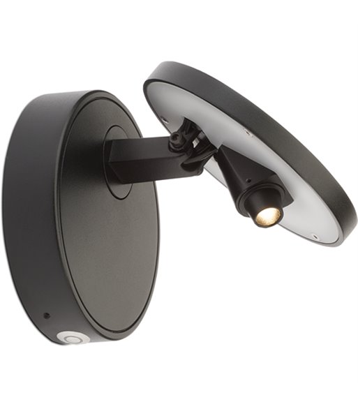 ANTIDARK Dot W120 sort væglampe