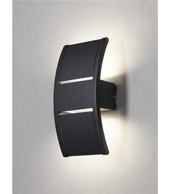Nielsen Light Lærk sort  up/downlight udendørs væglampe