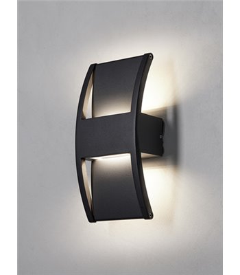 Nielsen Light Lærk sort  up/downlight udendørs væglampe