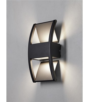 Nielsen Light Lærk sort  up/downlight udendørs væglampe