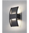 Nielsen Light Lærk antracit up/downlight udendørs væglampe