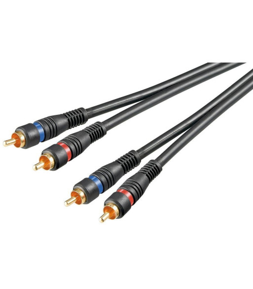 GOOBAY - Phonokabel - 2 x RCA han til 2 x RCA han