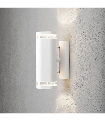 Konstsmide Modena hvid up/downlight udendørs væglampe