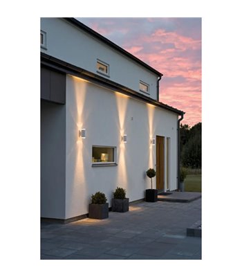 Konstsmide Modena hvid up/downlight udendørs væglampe