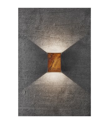 Nordlux Fold 10 seaside corten udendørs væglampe