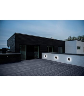 Nordlux Artego square sort udendørs væglampe