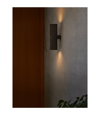 Nordlux Kyklop Ripple Maxi sort udendørs væglampe