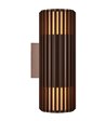 Nordlux Aludra seaside dobb. metallic brun udendørs væglampe