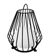 Dyberg Larsen Evesham sort medium solcellelanterne