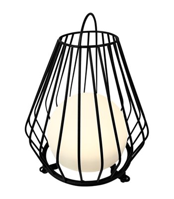 Dyberg Larsen Evesham sort medium solcellelanterne
