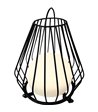 Dyberg Larsen Evesham sort medium solcellelanterne
