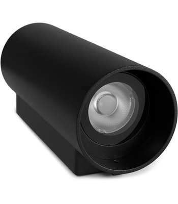 ANTIDARK Tubus up/down LED sort udendørs væglampe