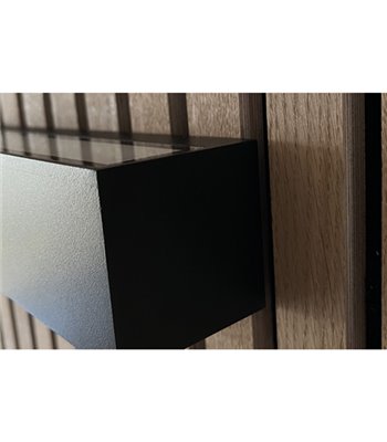 ANTIDARK Brick up/down sort udendørs væglampe