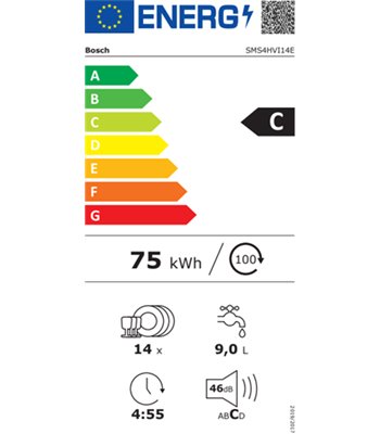 Bosch SMS4HVI14E fritstående opvaskemaskine