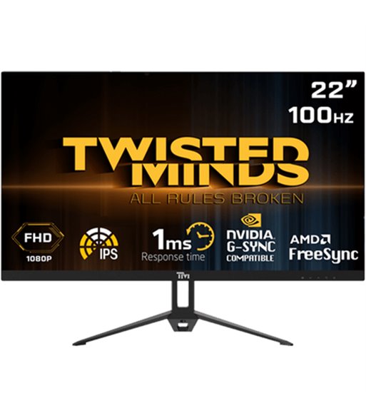 Twisted Minds Flat TM22FHD100IPS 200000 gaming skærm