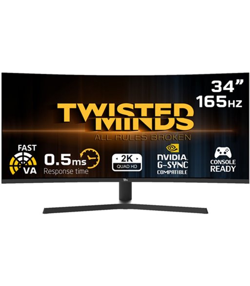Twisted Minds Curved TM34WQHD165VA 200011 gaming skærm