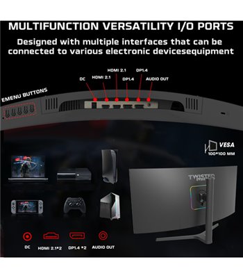 Twisted Minds Curved TM34WQHD165VA 200011 gaming skærm