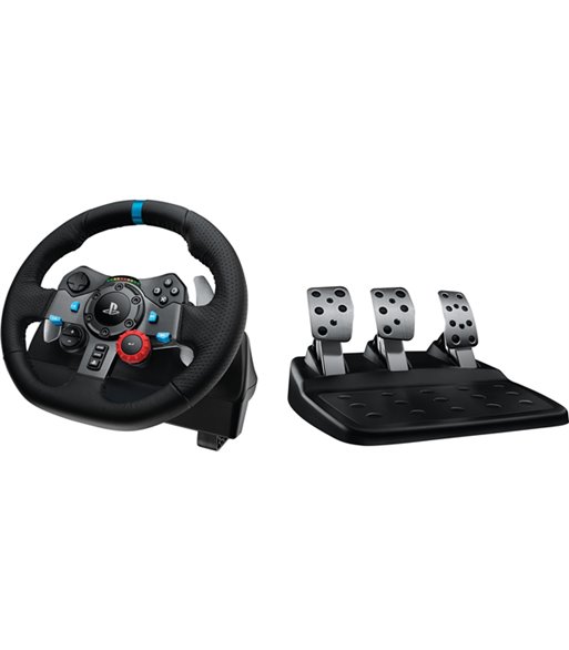 Logitech G29 Driving Force Sort rat og pedaler