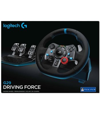 Logitech G29 Driving Force Sort rat og pedaler