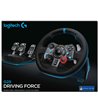 Logitech G29 Driving Force Sort rat og pedaler