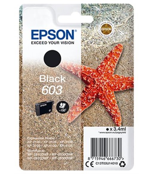 EPSON Singlepack Black 603 Ink blækpatron