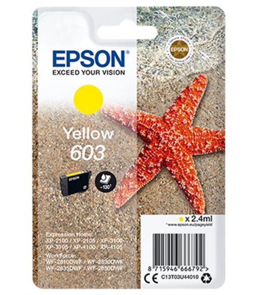 EPSON Singlepack Yellow 603 Ink blækpatron