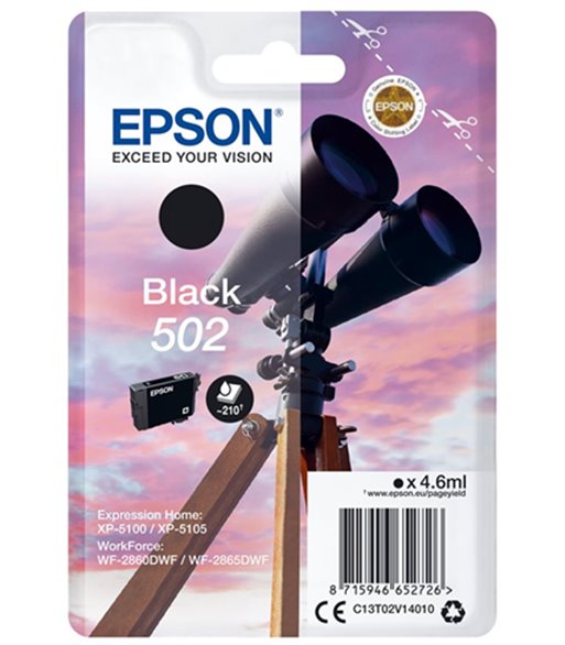 EPSON Singlepack Black 502 Ink blækpatron
