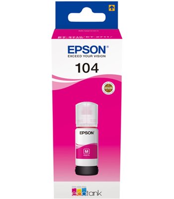 EPSON 104 EcoTank Magenta ink bottle (WE) blækflaske