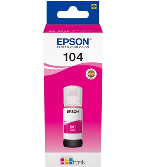 EPSON 104 EcoTank Magenta ink bottle (WE) blækflaske