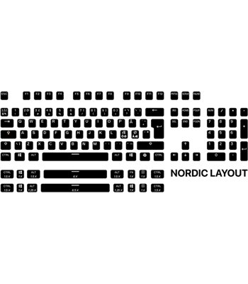 SteelSeries PrismCAPS NOR keyboard black