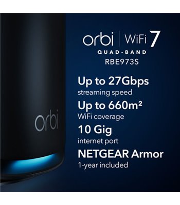 Netgear Orbi 970B Sereis WiFi 7 Mesh system 3-pack router so