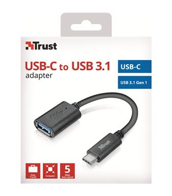 Trust Calyx USB-C to USB-A adapter cable 302136