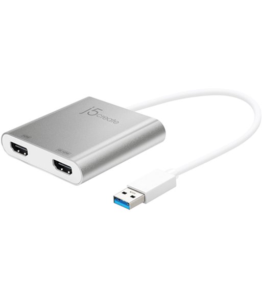 J5 Create USB 3.0 to dual HDMI 380007 multi-monitor adapter