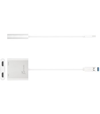 J5 Create USB 3.0 to dual HDMI 380007 multi-monitor adapter