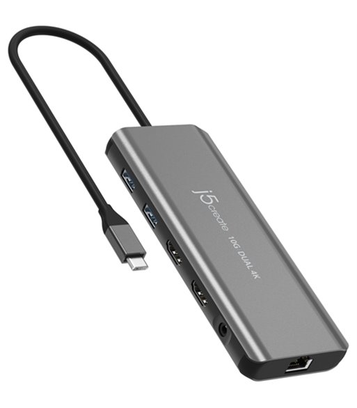 J5 Create USB-C Dual 4K HDMI 10GBPS 380037 mini dock