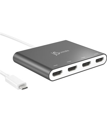 J5 Create USB-C to 4 Port HDMI 380001 multi-monitor adapter