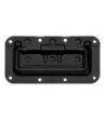 Adam Hall Folding handle with PVC grip, small and spring-loaded, in 8 mm deep recessed dish, black