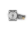 Adam Hall Swivel castor 100 mm, with blue wheel and A/B-brake