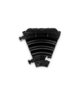 Defender Cable protector 3 channels - black - 45° curve left - medium load - height 5cm