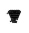 Defender Cable protector 3 channels - black - 45° curve left - medium load - height 5cm