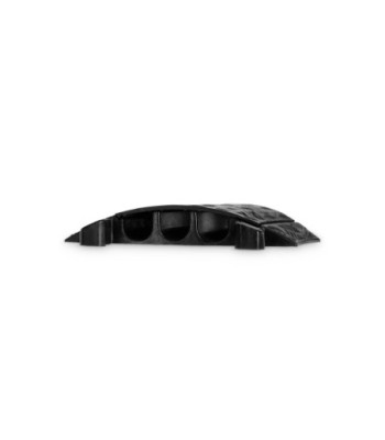 Defender Cable protector 3 channels - black - 45° curve left - medium load - height 5cm