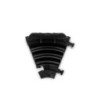Defender Cable protector 3 channels - black - 45° curve right - medium load - height 5cm