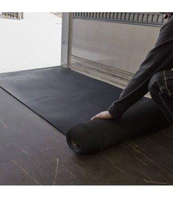 Defender Ribbed rubber mat - black - thickness 3 mm